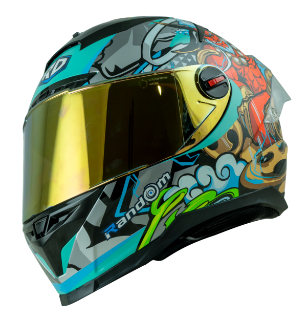 RD CZR 全罩式頭盔 - 雷神 (藍色)