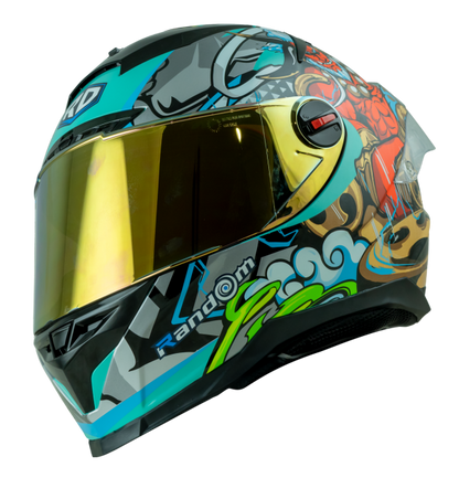 RD CZR 全罩式頭盔 - 雷神 (藍色)