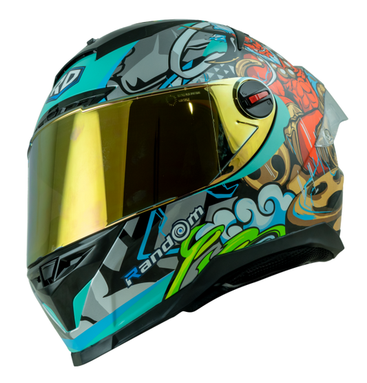 RD CZR 全罩式頭盔 - 雷神 (藍色)