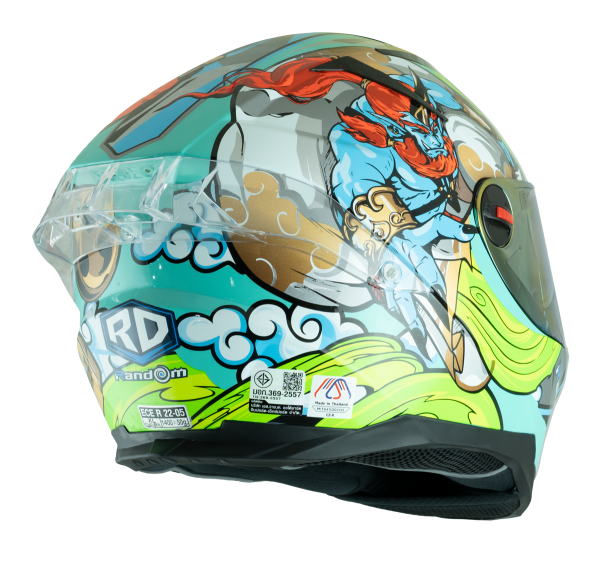 RD CZR 全罩式頭盔 - 雷神 (藍色)