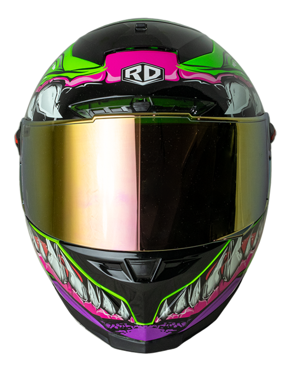 RD CZR Full Face Helmet - Venom (Neon Green)