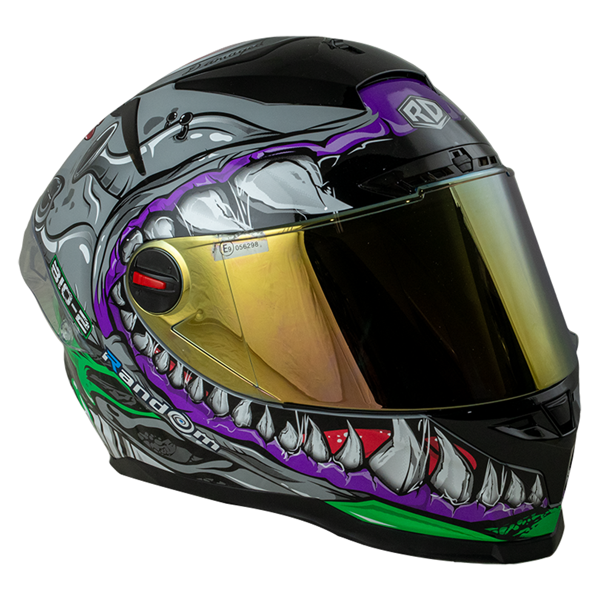 RD CZR Full Face Helmet - Venom (Grey)