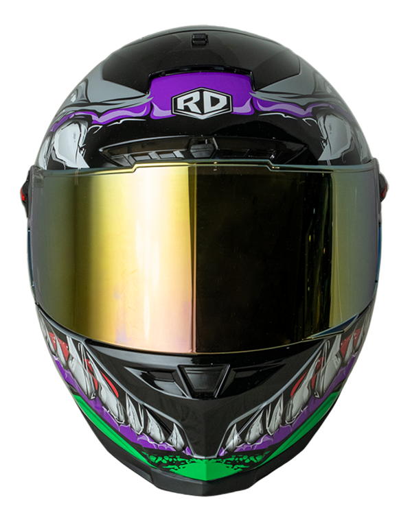 RD CZR Full Face Helmet - Venom (Grey)
