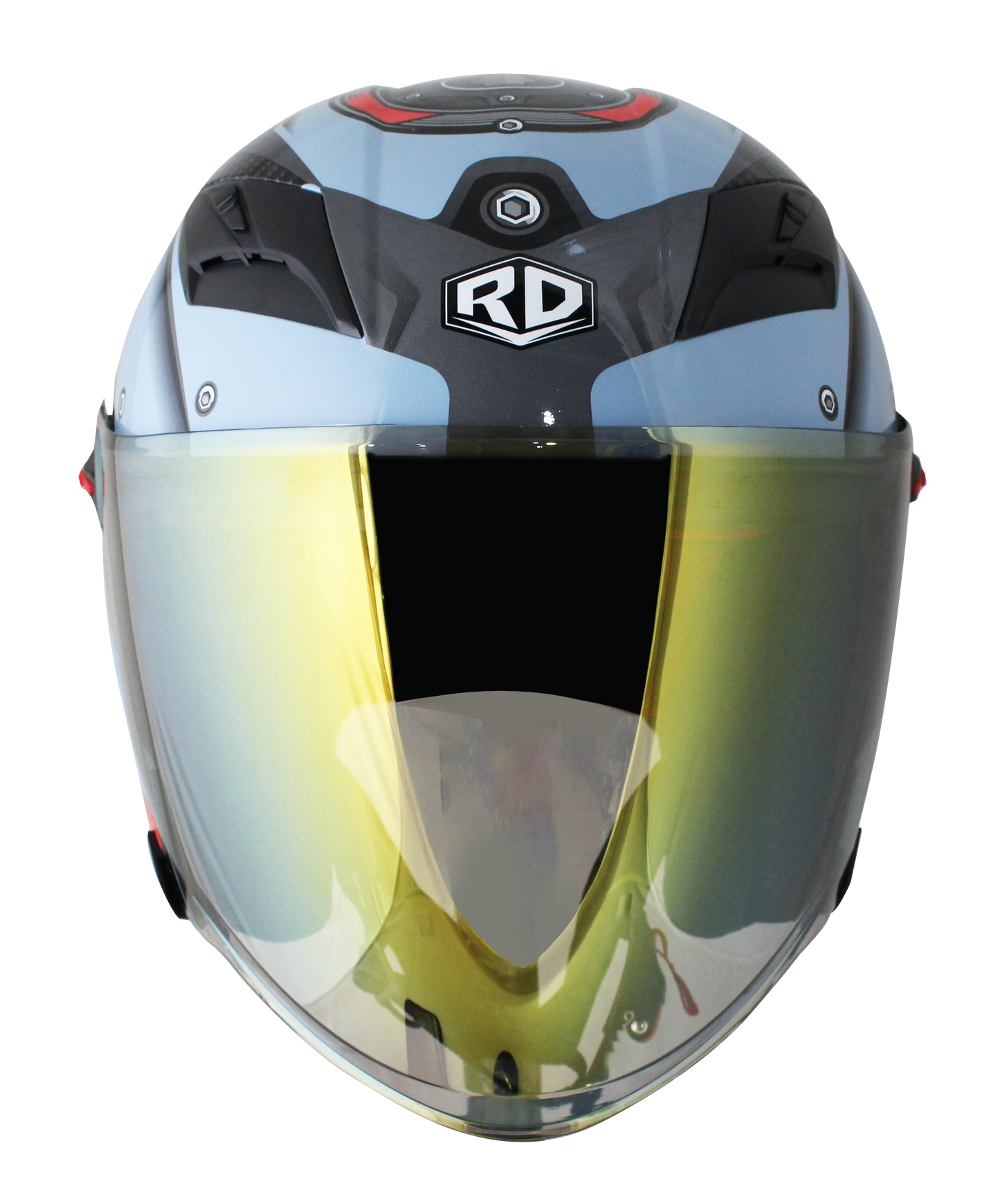 RD Air Force 1 Open Face Helmet - Engine (Sea Blue)
