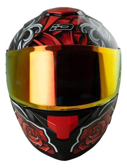 ID ZRO Full Face Helmet - Forever (Black Red) Motorcycle Helmet